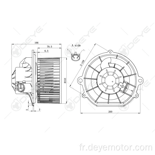 Ventilateur de moteur à courant continu 12v pour FORD TAURUS